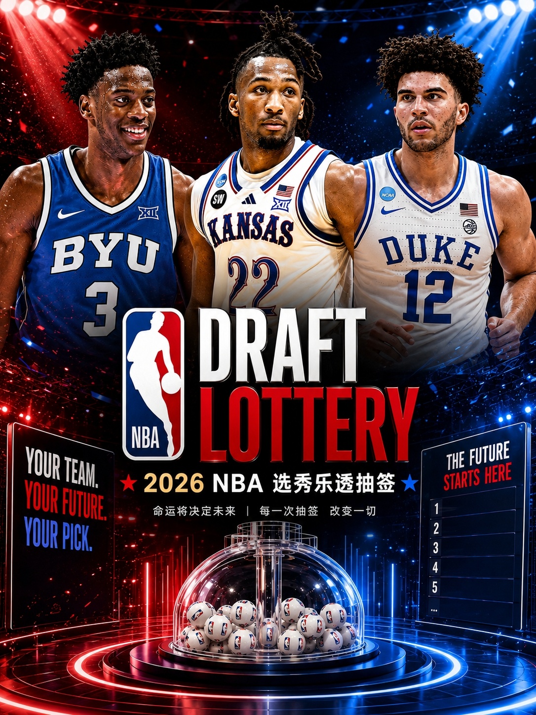 kaiyun-乐透抽签：奇才状元 爵士榜眼 快船喜提5号签 勇士第11 雷霆第12